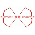 Stinson Aircraft Decal/Sticker  14''h x 11 1/8''w!